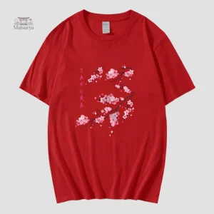 T-shirt élégant motifs Sakura pour un style unique