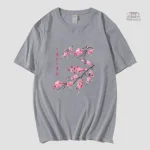 T-shirt Japonais à fleurs de cerisier délicates