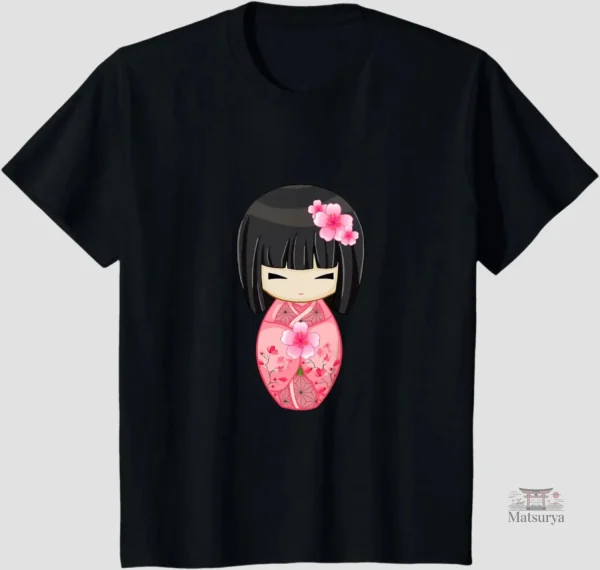 T-shirt Geisha, style japonais unique et élégant