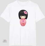 T-shirt Geisha, art japonais sur coton doux