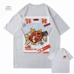T-shirt Koi streetwear avec motif coloré