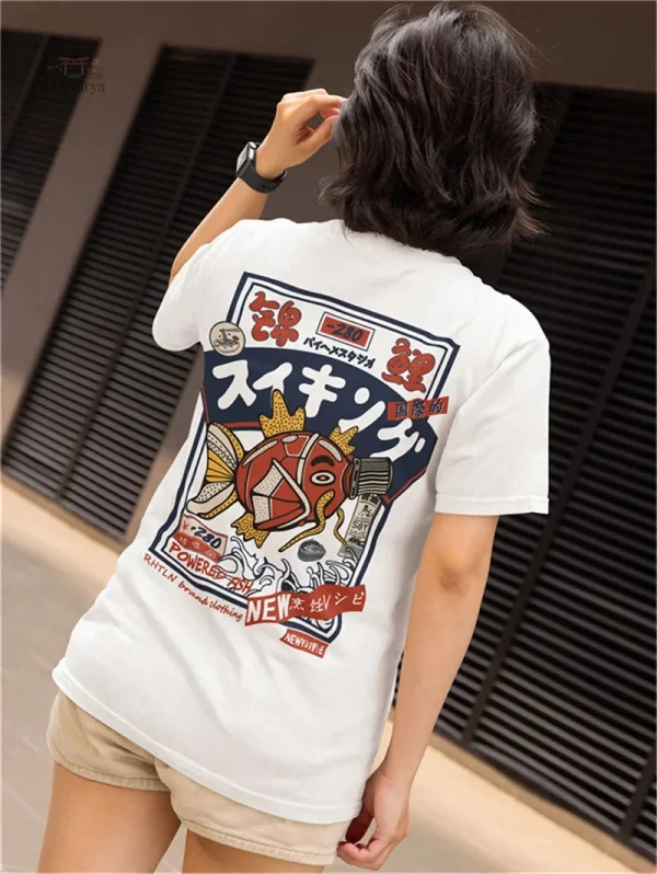 T-shirt Koi en coton léger japonais