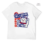 T-shirt Maneki Neko avec design japonais unique