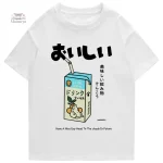 T-shirt Milk, design inspiré de la culture japonaise