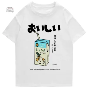 T-shirt Milk, design inspiré de la culture japonaise