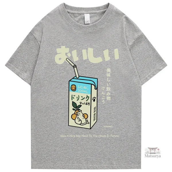 T-shirt Milk, un clin d'œil à la culture pop japonaise
