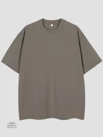 T-shirt oversize japonais en coton uni