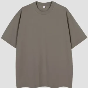 T-shirt oversize japonais en coton uni