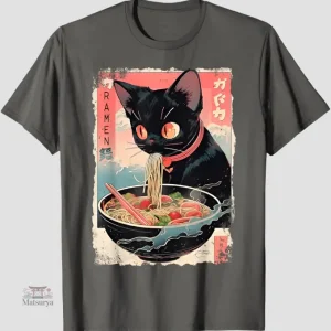 T-shirt Japonais Ramen, design original et coloré