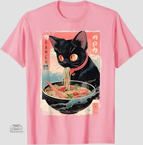 Vêtement japonais, t-shirt avec thème ramen