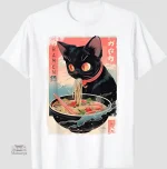 T-shirt tendance inspiré de la culture japonaise, ramen