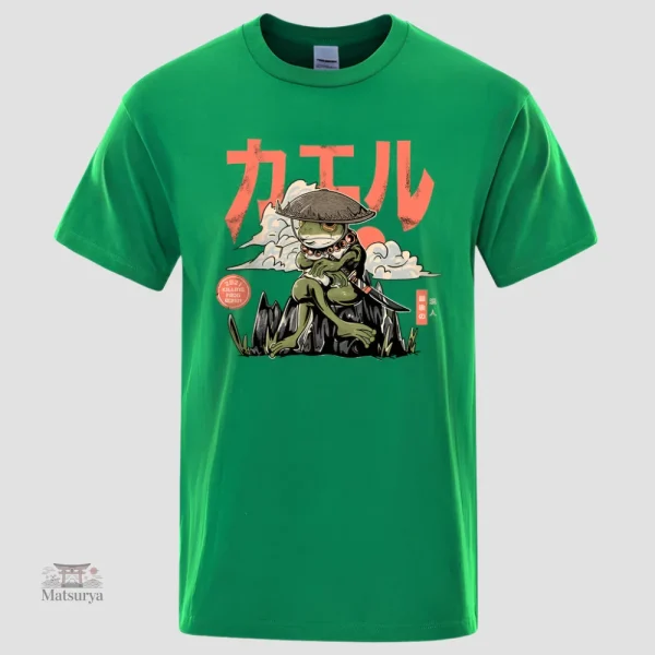 T-shirt léger avec motifs inspirés du Japon