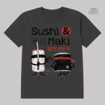 T-shirt avec design artistique Sushi et Maki