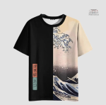 T-shirt Japonais avec coupe contemporaine et confortable