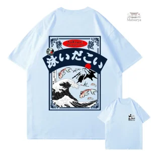T-shirt Japonais avec design de vague de Tokyo