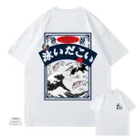 T-shirt Tokyo avec impression de vague traditionnelle