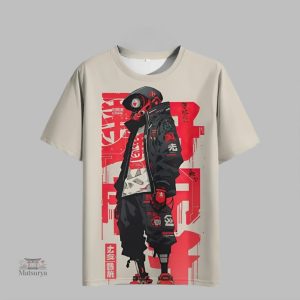 T-shirt urbain japonais stylé