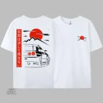 T-shirt japonais avec thème de voiture