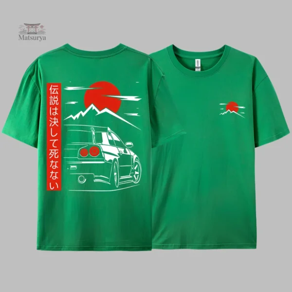T-shirt graphique japonais automobile
