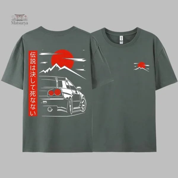 T-shirt Japon avec motif de véhicule