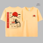 T-shirt voiture unique au style japonais