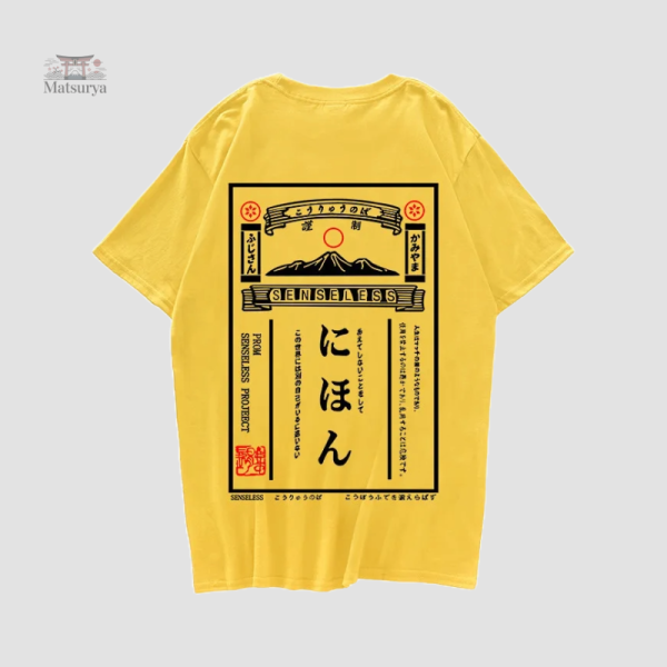 T-shirt inspiré de la culture japonaise Kanji
