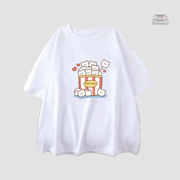 T-shirt Kawaii avec designs ludiques et amusants