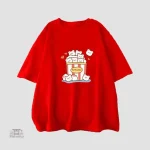 T-shirt japonais tendance avec motifs adorables