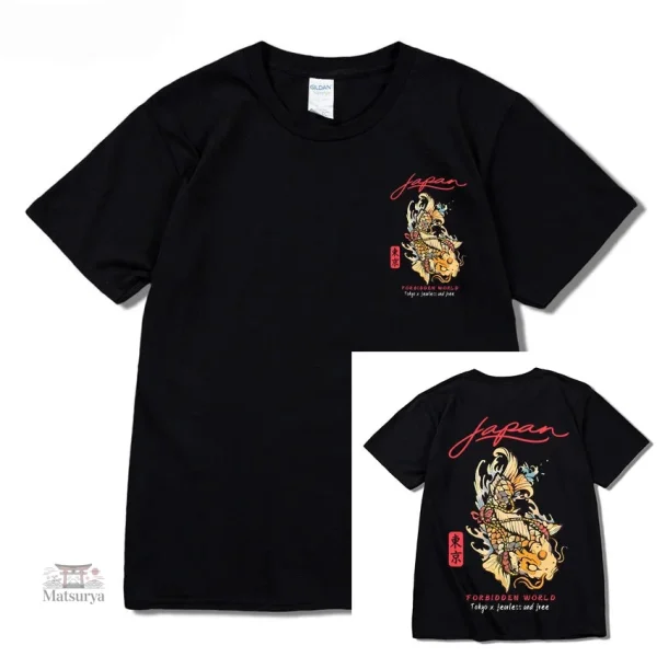 T-shirt avec impression Koï originale