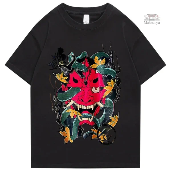 T-shirt avec graphique japonais unique