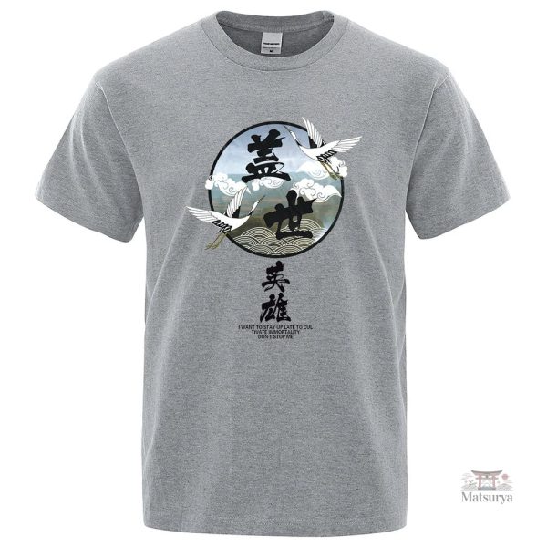T-shirt homme à motifs inspirés du Japon