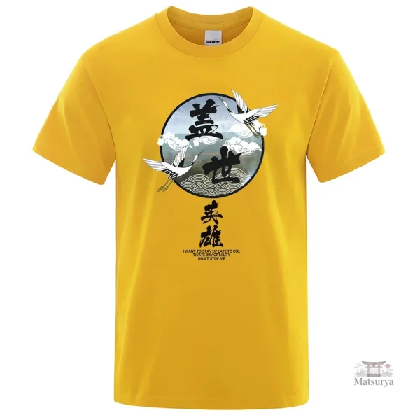 T-shirt homme tendance motifs japonais