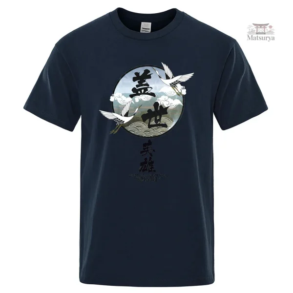 T-shirt homme casual motif japonais