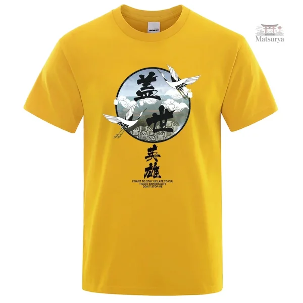T-shirt japonais pour homme moderne