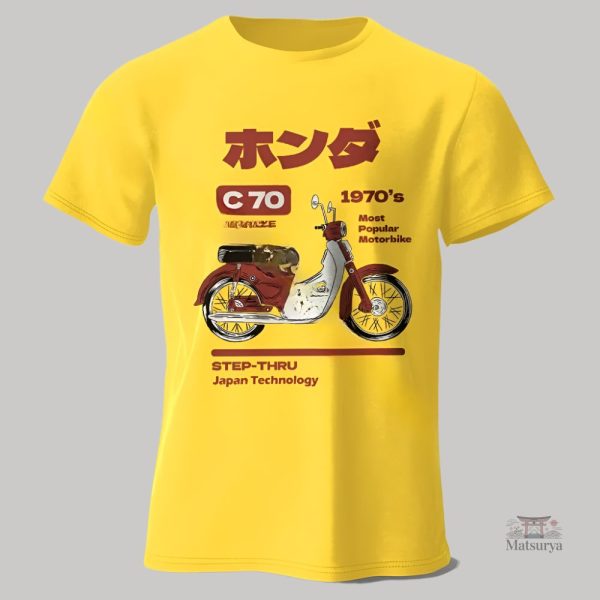 T-shirt avec style japonais et thème moto