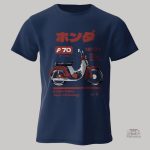 T-shirt Moto à l'esthétique rétro japonaise
