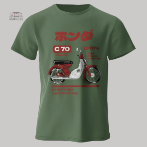 T-shirt Japonais au design vintage de moto