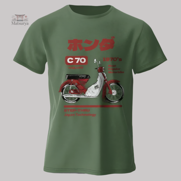 T-shirt Japonais au design vintage de moto