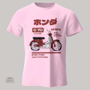 T-shirt avec motif de moto classique japonais