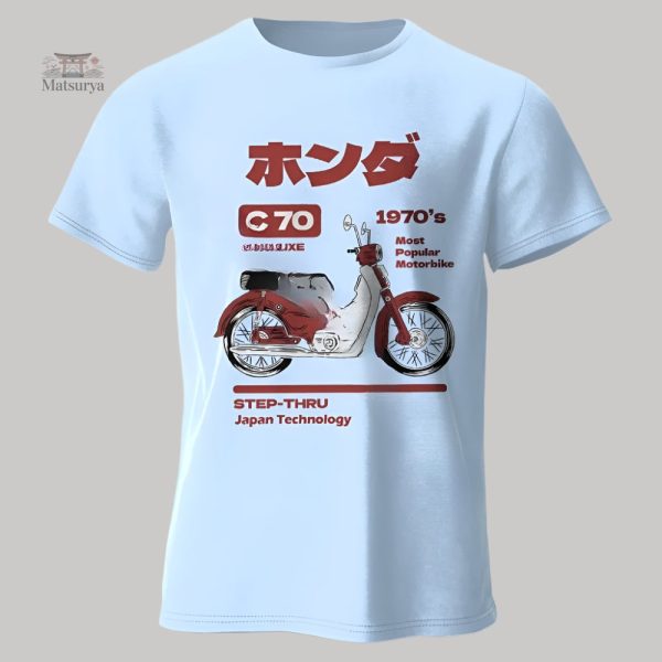 T-shirt avec illustration de moto rétro