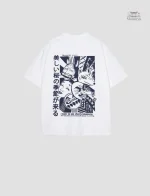 T-shirt à illustration japonaise en style oversize