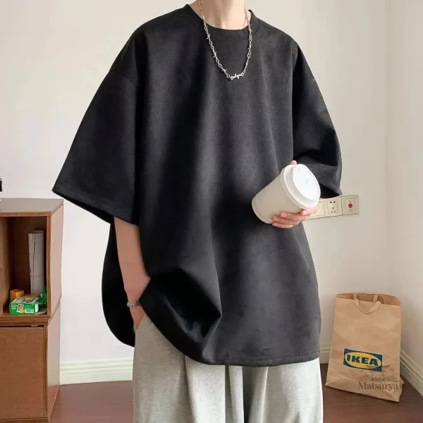 T-shirt ample en daim