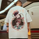 T-shirt homme style japonais, parfait pour un look casual