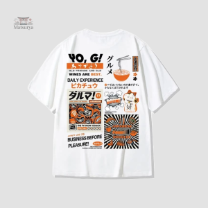 T-shirt oversize japonais pour un style décontracté
