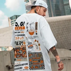 Vêtement oversize inspiré du style japonais contemporain