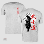 T-shirt avec motif samouraï stylisé