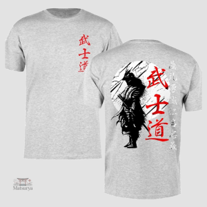 T-shirt avec motif samouraï stylisé