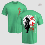 T-shirt avec illustration de guerrier japonais