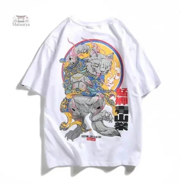 T-shirt avec graphismes streetwear japonais