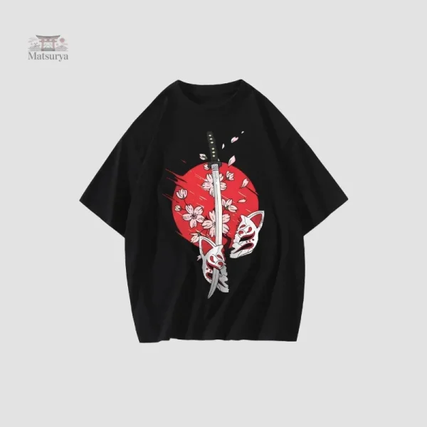 T-shirt Japonais Samourai au style traditionnel